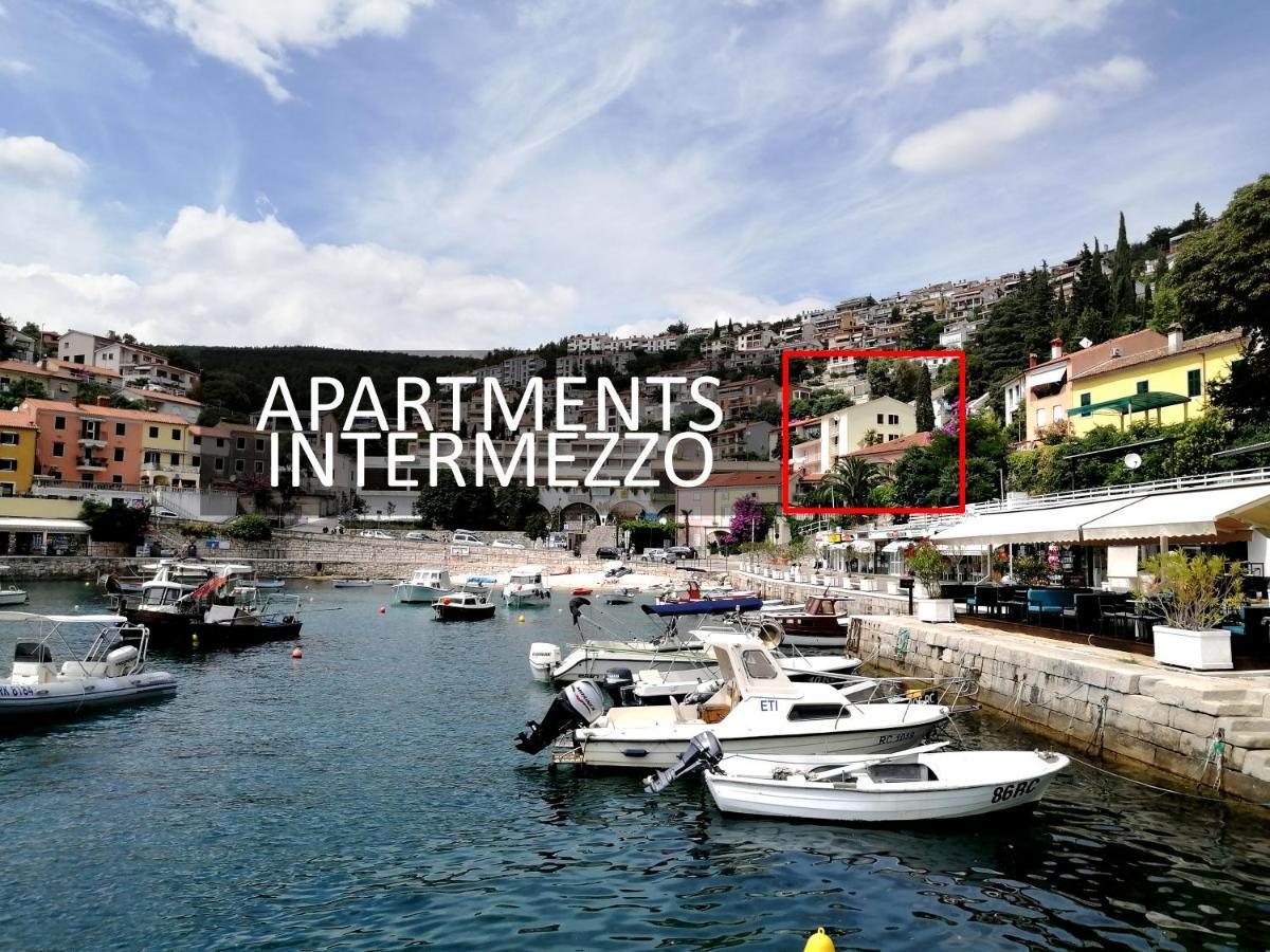 Apartment Angie - Intermezzo With Sea View In Center Of Rabac Exterior foto